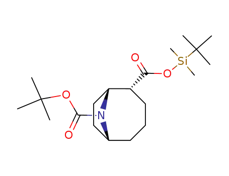 Molecular Structure of 125736-04-1 (9-(tert-butoxycarbonyl)-2-[tert-butyl(dimethyl)silyl]-9-azabicyclo[4.2.1]nonane-2-carboxylic acid)