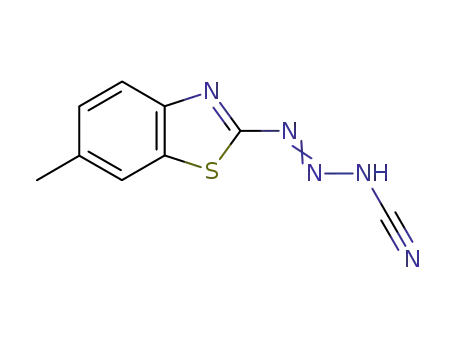 Molecular Structure of 114354-24-4 (3-Triazenecarbonitrile,1-(6-methyl-2-benzothiazolyl)-(6CI))