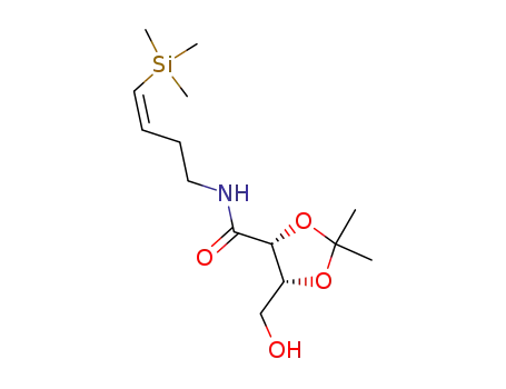 (2R,3R)-4-hydroxy-2,3-(isopropylidenedioxy)-N-<(Z)-4-(trimethylsilyl)-3-butenyl>butanamide