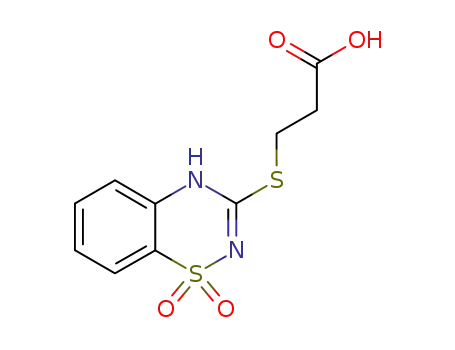 3-[(2H-1,2,4-ベンゾチアジアジン1,1-ジオキシド)-3-イルチオ]プロパン酸