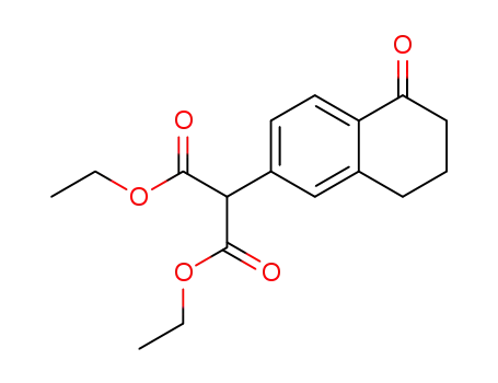 2-(5-Oxo-5,6,7,8-tetrahydro-naphthalen-2-yl)-malonic acid diethyl ester