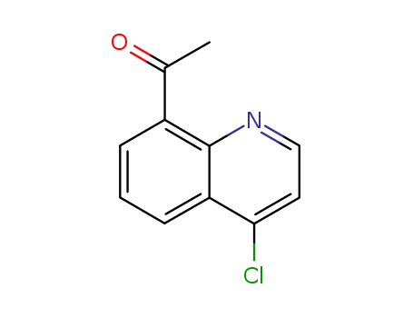 Molecular Structure of 114935-94-3 (1-(4-Chloro-quinolin-8-yl)-ethanone)