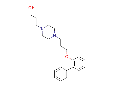 Molecular Structure of 125849-27-6 (3-{4-[3-([1,1'-biphenyl]-2-yloxy)propyl]-1-piperazinyl}-1-propanol)