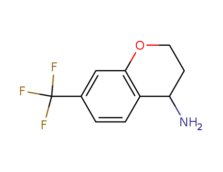 Molecular Structure of 704208-25-3 (7-(TRIFLUOROMETHYL)CHROMAN-4-AMINE)