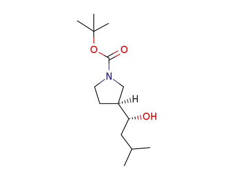 (3S)-3-(1-hydroxy-3-methylbutyl)pyrrolidine-1-carboxylic acid tert-butyl ester