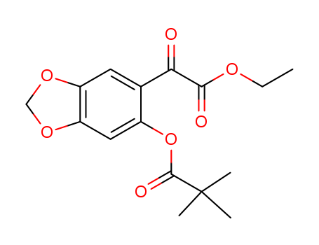 6-(2,2-Dimethyl-1-oxopropoxy)-alpha-oxo-1,3-benzodioxole-5-acetic acid ethyl ester CAS No.1258951-02-8