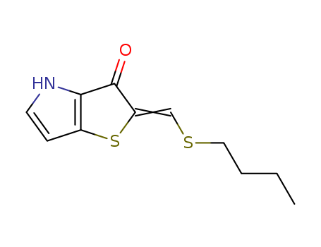 2H-Thieno[3,2-b]pyrrol-3(4H)-one,2-[(butylthio)methylene]-(7CI,9CI)