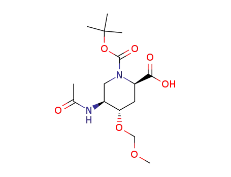 (2R,4S,5S)-5-Acetylamino-4-methoxymethoxy-piperidine-1,2-dicarboxylic acid 1-tert-butyl ester