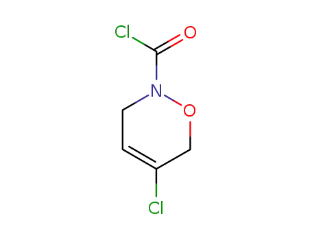 Molecular Structure of 124739-92-0 (2H-1,2-Oxazine-2-carbonyl chloride, 5-chloro-3,6-dihydro- (9CI))