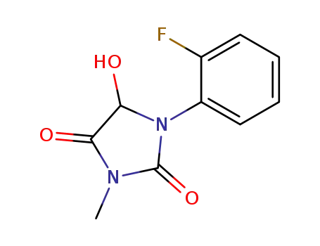 1-(2-Fluoro-phenyl)-5-hydroxy-3-methyl-imidazolidine-2,4-dione