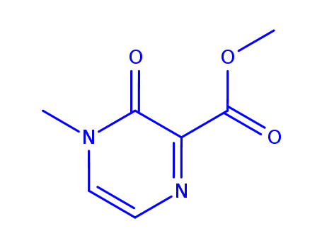 Molecular Structure of 114698-43-0 (Pyrazinoic acid, 3,4-dihydro-4-methyl-3-oxo-, methyl ester (6CI))