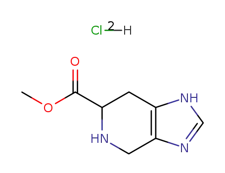 Molecular Structure of 114786-39-9 ((S)-Methyl 4,5,6,7-tetrahydro-3h-iMidazo[4,5-c]pyridine-6-carboxylate DiHCl)