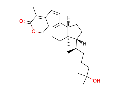 Molecular Structure of 113490-35-0 ((6Z)-9,10-seco-25-hydroxy-2-oxacholesta-5<sup>(10)</sup>,6,8-trien-1-one)