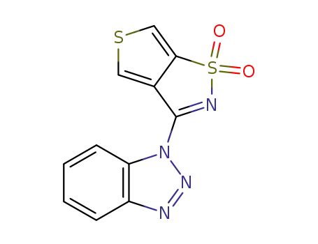 1H-Benzotriazole, 1-thieno(3,4-d)isothiazol-3-yl-, S(sup 1),S(sup 1)-dioxide