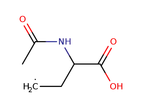 Molecular Structure of 114285-09-5 ((±)-2-Acetylaminobutanoic Acid)