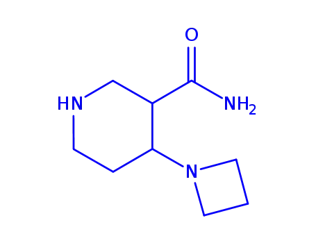 Molecular Structure of 1147422-13-6 (4-(Azetidin-1-yl)piperidine-3-carboxamide)
