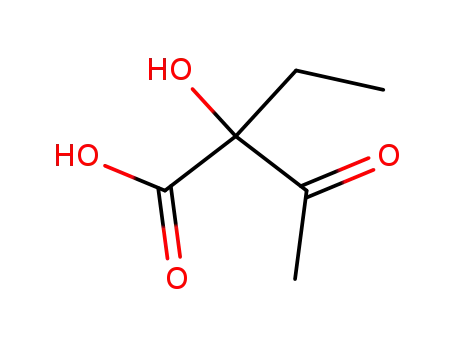 Molecular Structure of 3142-65-2 (Butanoic acid, 2-ethyl-2-hydroxy-3-oxo- (9CI))