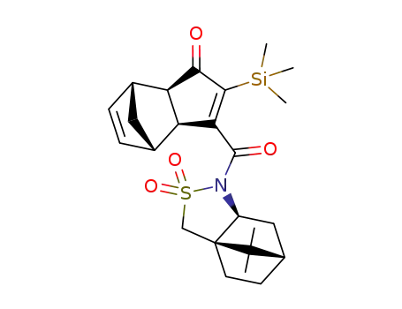 (3aS,4S,7R,7aR)-3-((1R,5S,7S)-10,10-Dimethyl-3,3-dioxo-3λ<sup>6</sup>-thia-4-aza-tricyclo[5.2.1.0<sup>1,5</sup>]decane-4-carbonyl)-2-trimethylsilanyl-3a,4,7,7a-tetrahydro-4,7-methano-inden-1-one