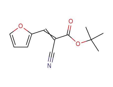 Molecular Structure of 1142-11-6 (tert-butyl (2Z)-2-cyano-3-furan-2-ylprop-2-enoate)