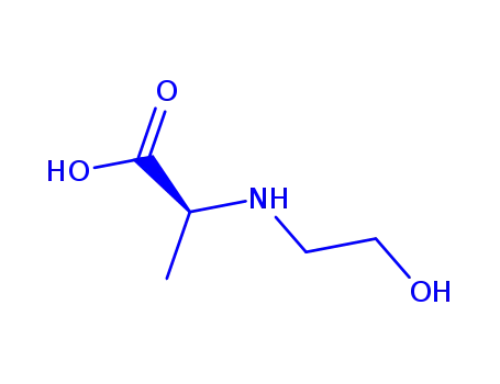 Molecular Structure of 125412-04-6 (D-Alanine, N-(2-hydroxyethyl)- (9CI))
