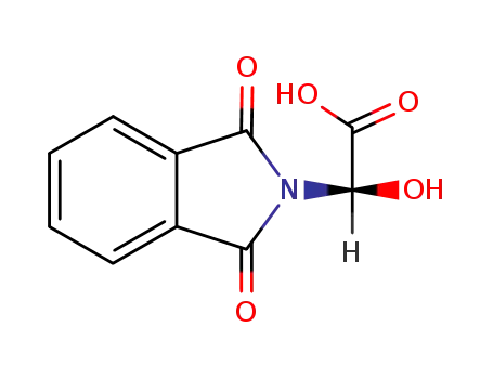 Molecular Structure of 114505-80-5 (2H-Isoindole-2-acetic  acid,  1,3-dihydro--alpha--hydroxy-1,3-dioxo-)