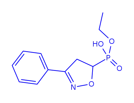 Molecular Structure of 125674-46-6 (ethyl hydrogen (3-phenyl-4,5-dihydroisoxazol-5-yl)phosphonate)