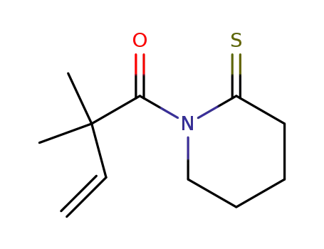2-Piperidinethione,  1-(2,2-dimethyl-1-oxo-3-butenyl)-  (9CI)