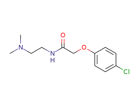 Molecular Structure of 1145-90-0 (2-(4-chlorophenoxy)-N-[2-(dimethylamino)ethyl]acetamide)