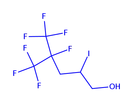 Molecular Structure of 114810-56-9 (4,5,5,5-TETRAFLUORO-4-TRIFLUOROMETHYL-2-IODOPENTAN-1-OL)