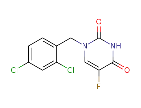 Molecular Structure of 125111-05-9 (1-(2,4-Dichlorobenzyl)-5-fluorouracil)