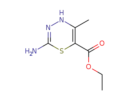 4H-1,3,4-Thiadiazine-6-carboxylicacid,2-amino-5-methyl-,ethylester(9CI)