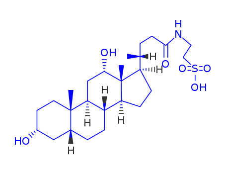 2-[4-[(3R,5R,8R,9S,10S,12S,13R,14S,17R)-3,12-dihydroxy-10,13-dimethyl-2,3,4,5,6,7,8,9,11,12,14,15,16,17-tetradecahydro-1H-cyclopenta[a]phenanthren-17-yl]pentanoylamino]ethanesulfonic acid