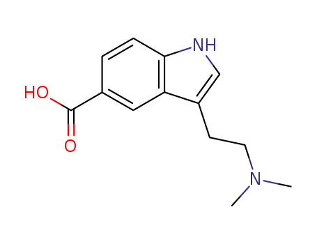 Molecular Structure of 114365-09-2 (3-[2-(Dimethylamino)-ethyl]-5-indolecarboxylic acid)