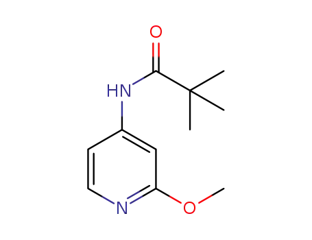 Molecular Structure of 898561-71-2 (N-(2-METHOXY-PYRIDIN-4-YL)-2,2-DIMETHYL-PROPIONAMIDE)