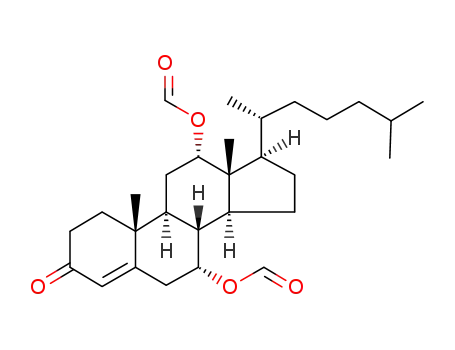 7α,12α-diformyloxy-4-cholesten-3-one