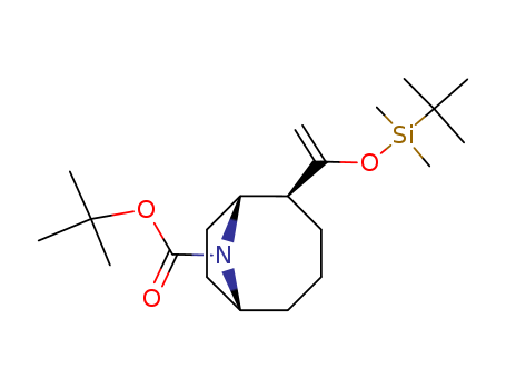 9-Azabicyclo[4.2.1]nonane-9-carboxylicacid, 2-[1-[[(1,1-dimethylethyl)dimethylsilyl]oxy]ethenyl]-, 1,1-dimethylethylester, (1R,2S,6R)-rel-