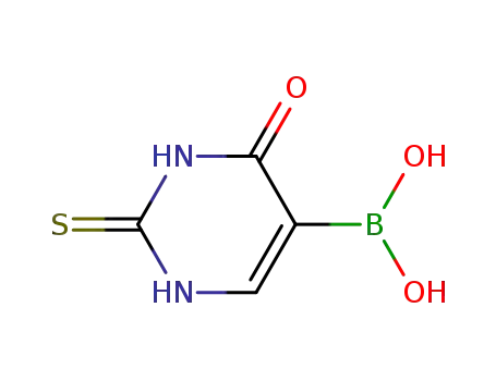 Molecular Structure of 125177-38-0 (5-dihydroxyboryl-2-thiouracil)
