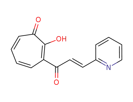 Molecular Structure of 1251910-57-2 (2-hydroxy-3-[3-(2-pyridinyl)acryloyl]-2,4,6-cycloheptatrien-1-one)