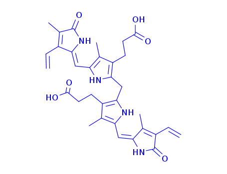 3-{2-({3-(2-carboxyethyl)-5-[(Z)-(3-ethenyl-4-methyl-5-oxo-1,5-dihydro-2H-pyrrol-2-ylidene)methyl]-4-methyl-1H-pyrrol-2-yl}methyl)-4-methyl-5-[(Z)-(4-methyl-2,3-dihydro-5H-furo[2,3-b]pyrrol-5-ylidene)methyl]-1H-pyrrol-3-yl}propanoic acid