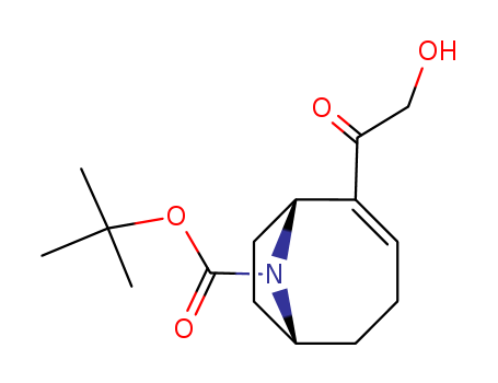 9-Azabicyclo[4.2.1]non-2-ene-9-carboxylicacid, 2-(2-hydroxyacetyl)-, 1,1-dimethylethyl ester, (1R,6R)-