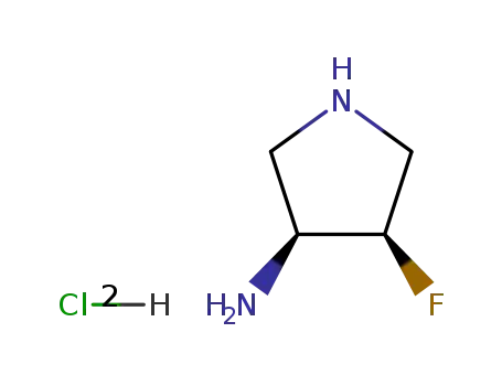 3-피롤리딘아민,4-플루오로-,이염산염,시스-(9CI)