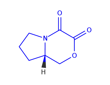1H-Pyrrolo[2,1-c][1,4]oxazine-3,4-dione,  tetrahydro-