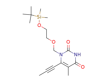 1-<<2-<(tert-butyldimethylsilyl)oxy>ethoxy>methyl>-6-(2-methylethynyl)thymine