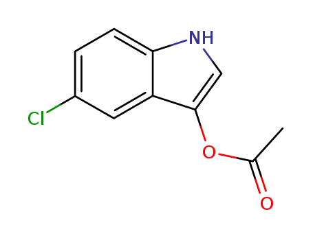 Molecular Structure of 114306-00-2 (3-ACETYLOXY-5-CHLOROINDOLE)