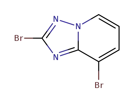 Molecular Structure of 1257705-07-9 (2,8-dibromo-[1,2,4]triazolo[1,5-a]pyridine)
