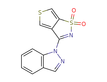IH-Indazole, 1-thieno(3,4-d)isothiazol-3-yl-, S,S-dioxide