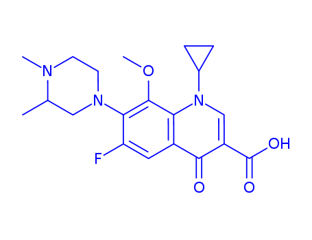 3-Quinolinecarboxylic acid, 1-cyclopropyl-7-(3,4-diMethyl-1-piperazinyl)-6-fluoro-1,4-dihydro-8-Methoxy-4-oxo-