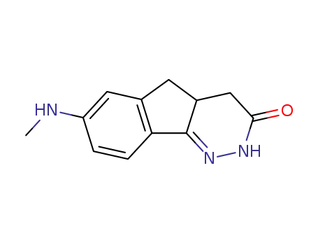 Molecular Structure of 114915-73-0 (7-(methylamino)-2,4,4a,5-tetrahydro-3H-indeno[1,2-c]pyridazin-3-one)