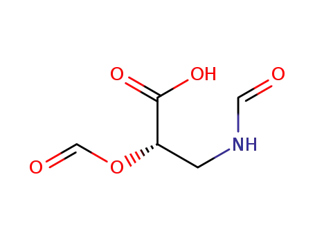 Molecular Structure of 125496-24-4 ((S)-3-FORMAMIDO-2-FORMYLOXYPROPIONIC ACID)