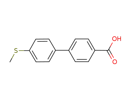 Molecular Structure of 728918-90-9 (4'-METHYLSULFANYL-BIPHENYL-4-CARBOXYLIC ACID)